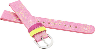 cinturino in pelle JVD RJ7171.2 14mm, rosa, per bambini