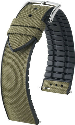 Cinturino verde Hirsch Arne L 0925090040-2 (Caucciù premium)