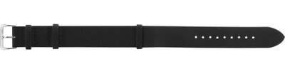 Cinturino in pelle Morellato Vintage 5764D75.019 M, nero, NATO