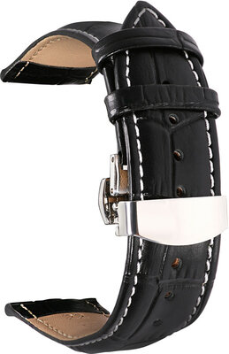 cinturino in pelle Ricardo Cortona, nero, Quick Release