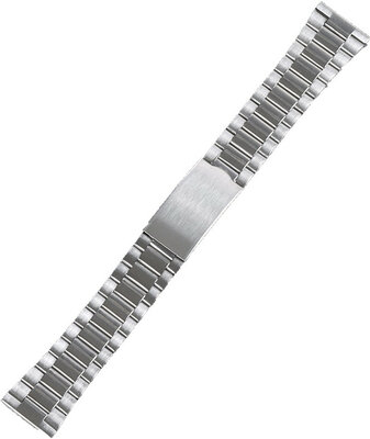 Bracciale argento in acciaio Ricardo Ambra, chiusura déployante (+ strumento riparazione del cinturino)