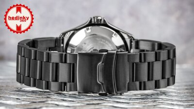 bracciale in acciaio inossidabile Ricardo Vacone, nero
