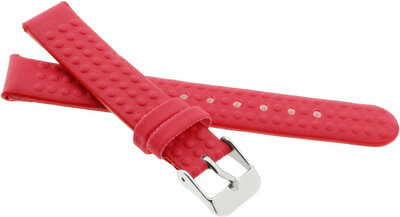 Cinturino in silicone per bambini 14mm, rosso, di fantasia, fibbia argento