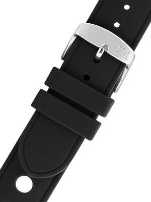 Cinturino nero in silicone Morellato Bracciano 5760187.019 M
