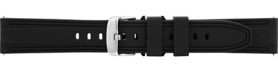 Cinturino in silicone Morellato Brais 5755187.019 L, nero, Quick Release