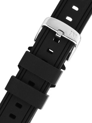 Cinturino nero in silicone Morellato Brais 5755187.019 L