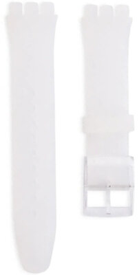 Cinturino unisex in silicone semitrasparente per orologi Swatch 19mm