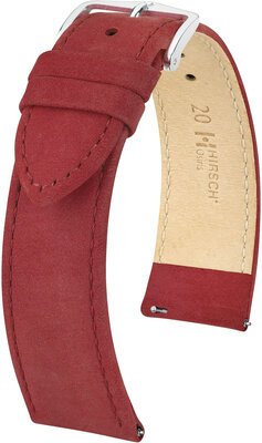Cinturino rosso in pelle Hirsch Osiris Nubuk M 03433161-2 (pelle di vitello)
