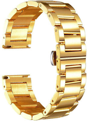 Bracciale oro in acciaio Ricardo Siena, chiusura a farfalla (+ strumento riparazione del cinturino )