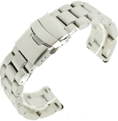 Bracciale argento in acciaio Ricardo Vacone, chiusura pieghevole (+ strumento per accorciamento)