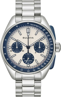 Bulova Lunar Pilot Quartz Chronograph 98K112  (+ cinturino di ricambio in pelle)