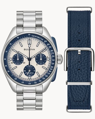 Bulova Lunar Pilot Quartz Chronograph 98K112 (+ cinturino di ricambio)