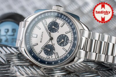 Bulova Lunar Pilot Quartz Chronograph 98K112 (+ cinturino di ricambio)