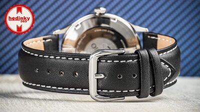 Cinturino in pelle Ricardo Chieti, nero V3