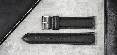 Cinturino in pelle Ricardo Cagli, nero V1, Quick Release