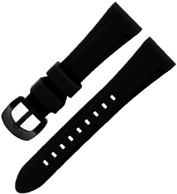 Cinturino nero in silicone Ricardo Urbino