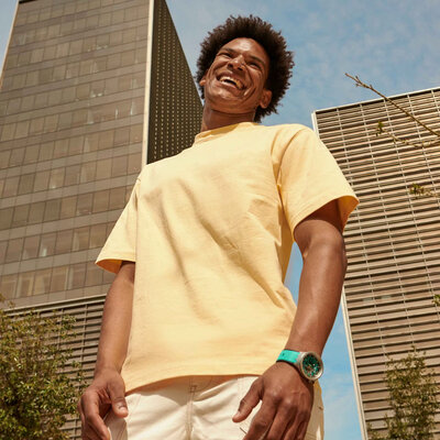 Swatch Big Bold Irony SB07S111 (in colore Tiffany Blue)