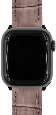 Cinturino in pelle Hirsch Duke L 01028037-1, marrone, vitello, lunghezza L, Quick Release