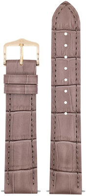 Cinturino in pelle Hirsch Duke S 01028337-1, marrone, vitello, lunghezza S, Quick Release