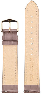 Cinturino in pelle Hirsch Duke S 01028337-1, marrone, vitello, lunghezza S, Quick Release