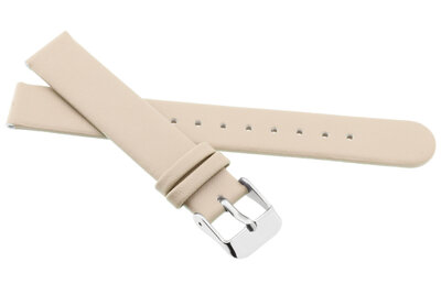 Cinturino in poliuretano per bambini 15mm, beige, fibbia argento