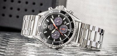 Bracciale in acciaio Ricardo Montorio, argento