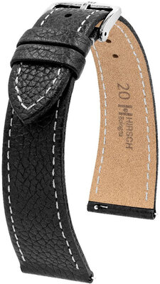 Cinturino nero in pelle Hirsch Bologna M 01802150-2 (Pelle di vitello)