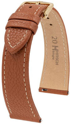 Cinturino marrone in pelle chiaro Hirsch Bologna L 01802070-1 (Pelle di vitello)