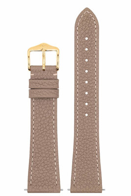 Cinturino in pelle Hirsch Bologna M 01802137-1, marrone, vitello, lunghezza M, Quick Release