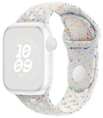 Cinturino in silicone Apple (per Apple Watch 38/40/41mm), bianco V1, taglia M/L
