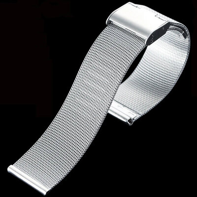 Bracciale in acciaio inossidabile Ricardo Barletta, argento, a maglia milanese