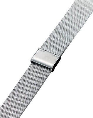 bracciale in acciaio inossidabile Ricardo Barletta, argento, a maglia milanese