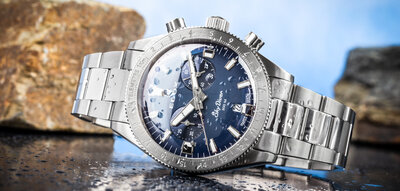 Edox SkyDiver Chronograph Quartz 10116-3-buidn Limited Edition 1000pcs ( + cinturino di ricambio )