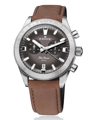 Edox SkyDiver Chronograph Quartz 10116-3-gridn Limited Edition 1000pcs ( + cinturino di ricambio )