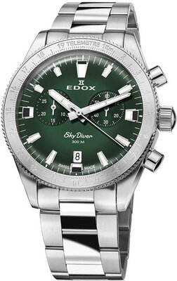 Edox SkyDiver Chronograph Quartz 10116-3-vidn Limited Edition 1000pcs ( + cinturino di ricambio )