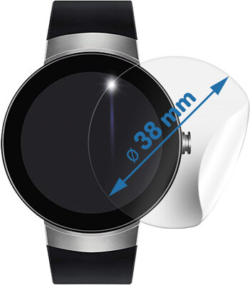 Pellicola protettiva Screenshield per orologi, diametro 38 mm