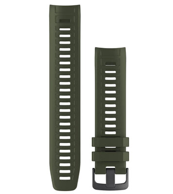 Cinturino Garmin Instinct, in silicone, verde, fibbia nera