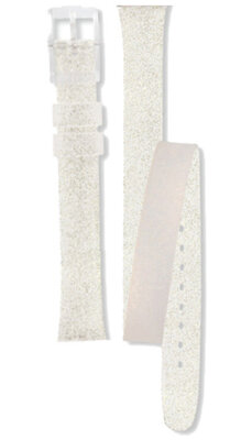 Cinturino da donna in silicone glitter per orologi Swatch ALK343