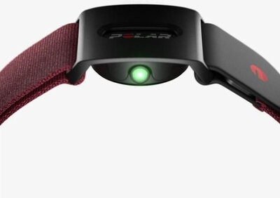 Sensore ottico della frequenza cardiaca Polar Verity Sense, rosso, taglia S-L