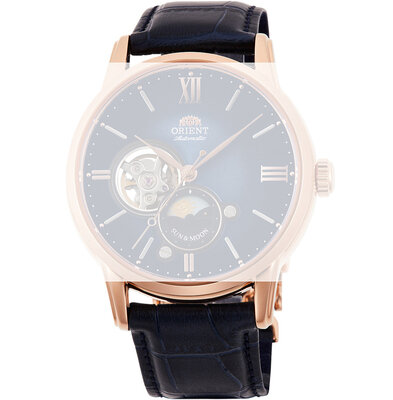 cinturino in pelle Orient UL017011P0 21mm (per model RA-AS00), blu