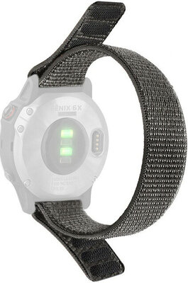 Cinturino loop 22mm, in nylon, grigio (Garmin Fenix 7/6/5 ecc.)