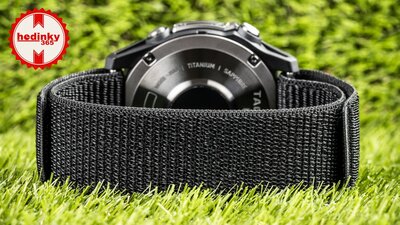 cinturino in nylon Ricardo Cortina 26mm, Black, a passante