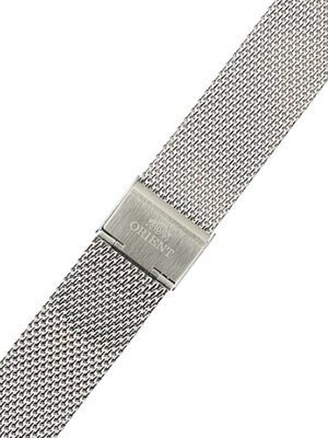 bracciale in acciaio inossidabile Orient UM00B112J0 22mm (per model RA-KV04), argento, a maglia milanese