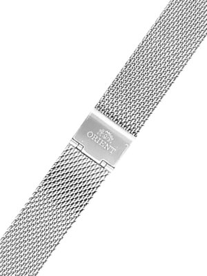 bracciale in acciaio inossidabile Orient UM00F112J0 20mm (per modello RA-AC0E), argento, bracciale a maglia milanese