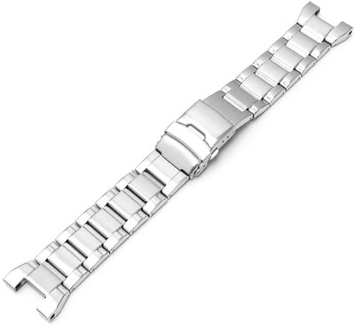 Bracciale in acciaio inossidabile Ricardo Robbio (per Casio G-Shock G-Steel GST), argento