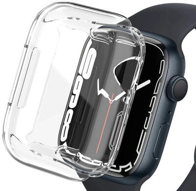 Cover protettiva (pro Apple Watch 44mm), in silicone, trasparente