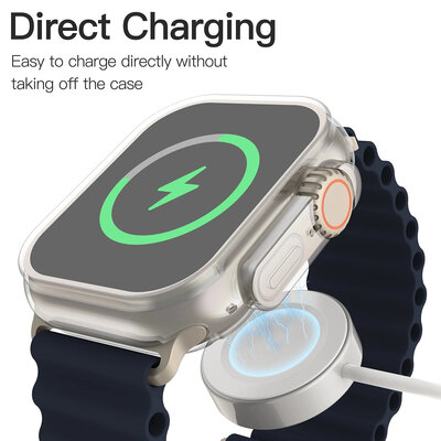 Custodia protettiva (per Apple Watch Ultra 49mm), in silicone, trasparente