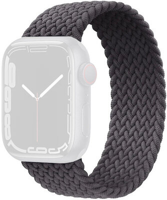 Cinturino per Apple Watch 38/40/41mm, lavorato a maglia senza chiusura, grigio
