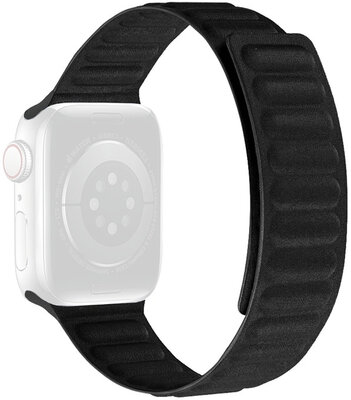 Cinturino per Apple Watch 42/44/45mm, cinturino magnetico in tessuto, nero