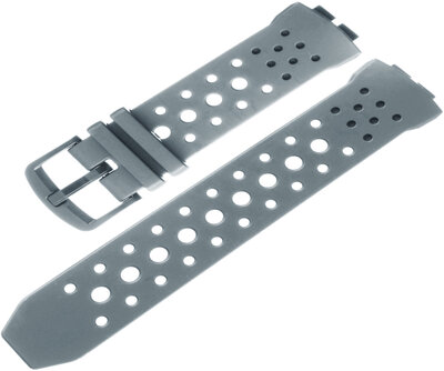 Cinturino per Casio G-Shock, in plastica, grigio, fibbia grigia (per modelli BGA-240)